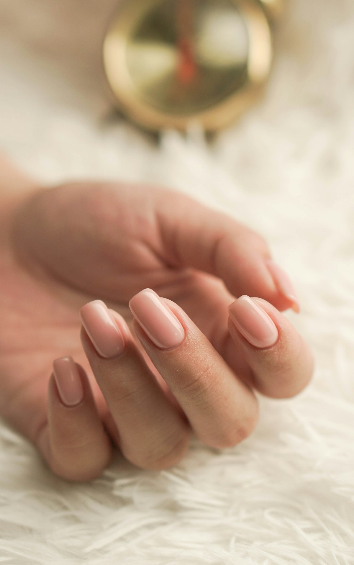Soft nude gel nails, Bangor Nail & Spa