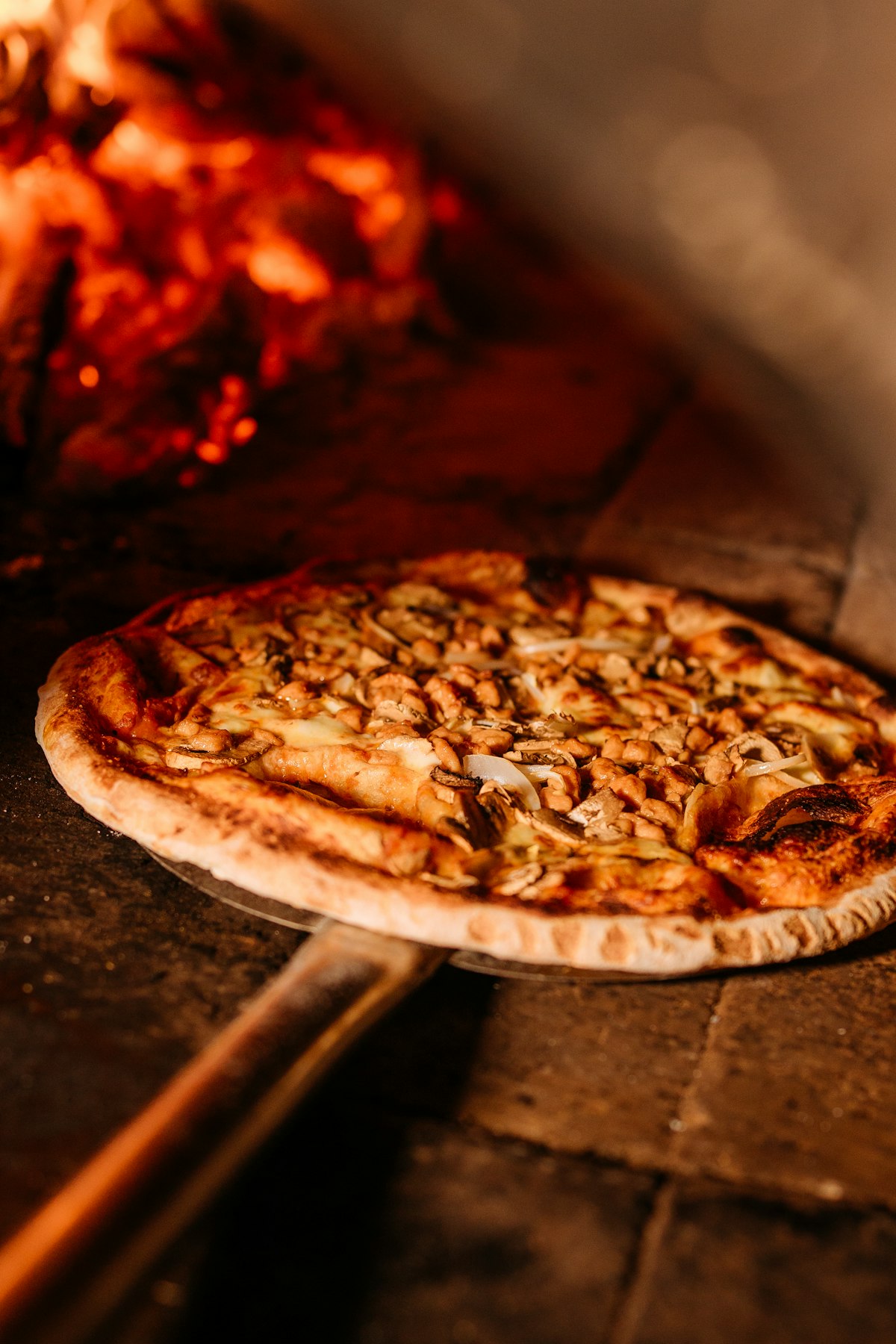 Wood-fired pizza