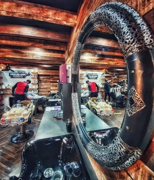 Inside the Future Style Barbers salon