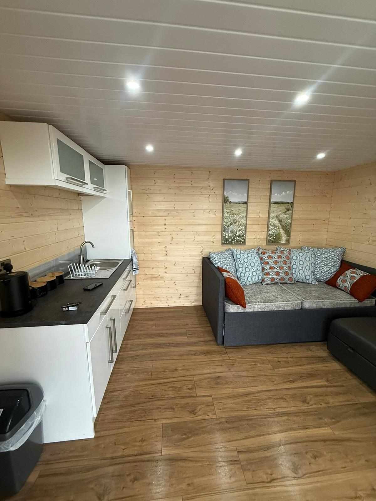 Kitchen and living area