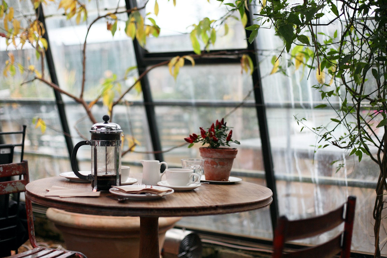 Relaxed seating at The Park Cafe