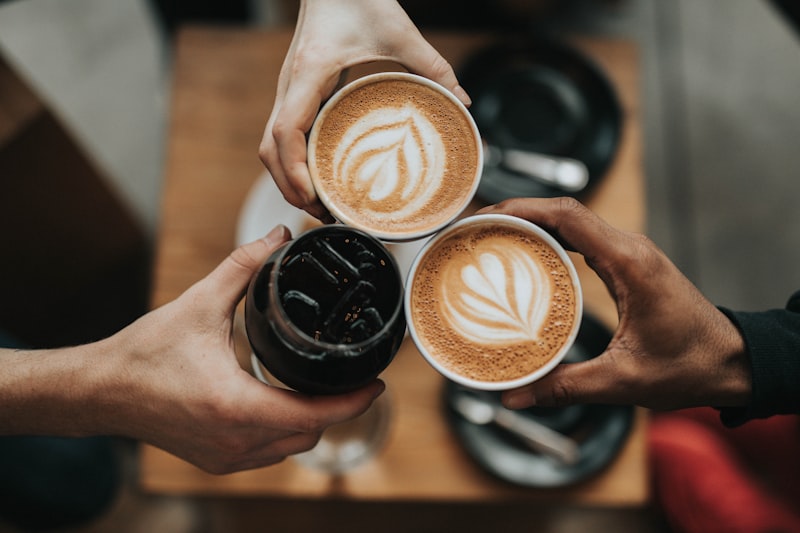 Hot and cold drinks at Upper Crust